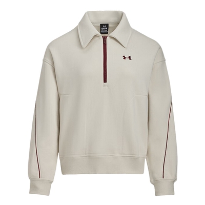 安德玛UA 新秋系列女子毛圈布1/4拉链运动休闲卫 6006009-279