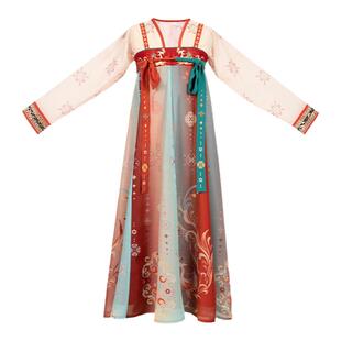 重回汉唐原创唐制儿童汉服女童小高唐云梦齐胸衫裙襦裙夏季薄款非