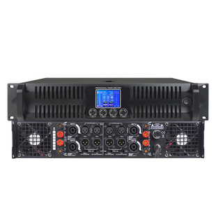 专业功放机纯后级大功率舞台婚庆演出放大器音响音箱四通道显示屏