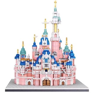 兼容乐高樱花迪士尼公主城堡积木别墅女孩系列高难度建筑拼装玩具