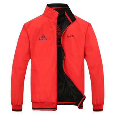 冉图翻领春秋冬宽松双面穿夹克