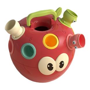 儿童早教插插乐益智玩具婴儿颜色认知数字配对收纳盒苹果虫对对乐