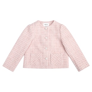 RBIGX瑞比克童装2025秋季新款显白气质粗花呢小香风女童外套