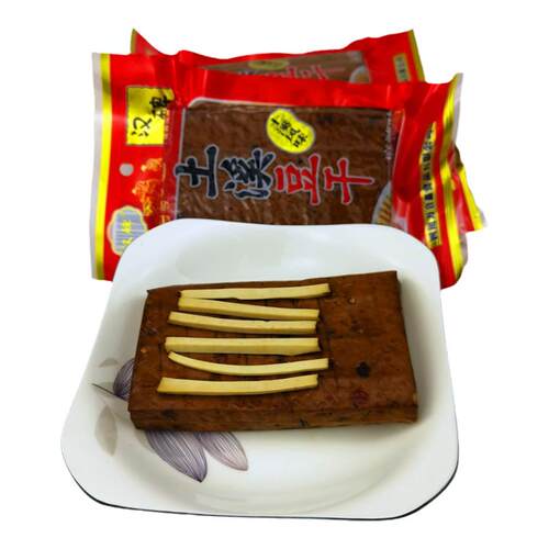 四川特产渠县土溪五香豆腐干168克3袋装烟熏豆干麻辣香干火锅配菜