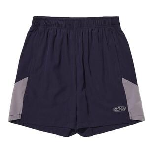 LUSHIS捍卫梦想主题短裤美式休闲街头运动四五分拼接抽绳运动裤