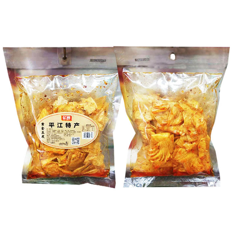 平江特产麻辣豆腐皮黄金豆皮