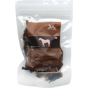 日本进口michinoku牧场狗狗磨牙奖励零食马肉肩马小腿肉切片80G