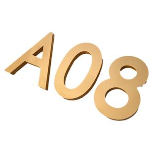 亚克力数字贴立体号码牌家用入户门装饰门牌定制酒店宾馆英文字母指示标牌包厢包间宿舍房间号提示房号门贴