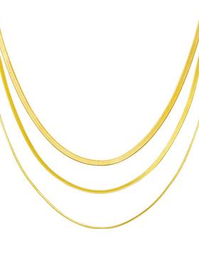 蛇骨链项链女纯银轻奢小众