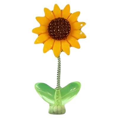 摇头车载摆件中控台新款向日葵花