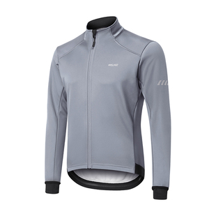 艾速欧秋冬骑行服男防风保暖加绒自行车外套抓绒山地车公路车夹克