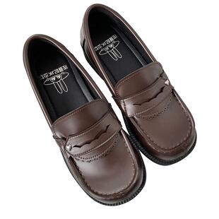 高中生JK制服鞋佐蔓妃原创学生少女日系低跟软妹小皮鞋学院风单鞋