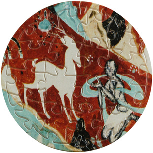 敦煌研究院 壁画拼图盲盒冰箱贴 博物馆文创礼品敦煌冰箱贴磁贴