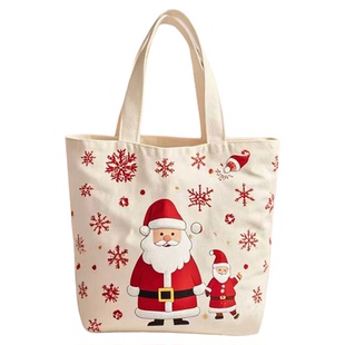 圣诞节礼物袋平安夜苹果包装礼盒幼儿园儿童帆布苹果袋手提礼品袋