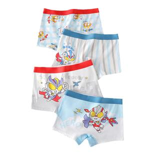 7A抗菌男童内裤纯棉宝宝四角短裤儿童棉夏季薄款男孩小童平角底裤