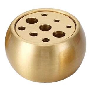 全黄铜九孔线香葫芦小香插底座多孔家用线香熏香香炉香托用品摆件
