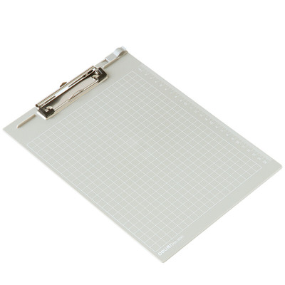 得力网格/直尺多功能板夹 写板夹/写字垫板/试卷资料夹 灰白9240