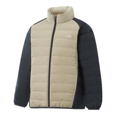 李宁正品男大童保暖短款羽绒服