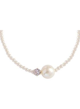 高级复古时尚仿珍珠颈链项链女