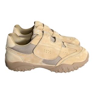 隐形内增高新款防滑大魔术贴软底厚底运动休闲百搭阿甘德训鞋女鞋