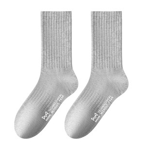 猫人袜子男款纯棉中筒袜防臭抑菌运动吸汗透气全棉加长商务袜男士