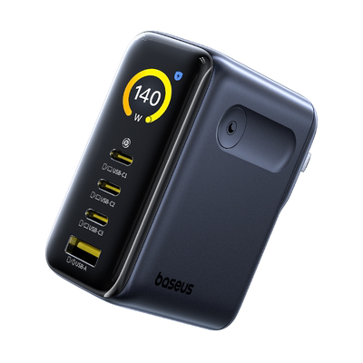 倍思140W数显充氮化镓充电器