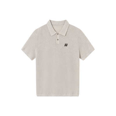 FORNINES复古老钱风短袖翻领T恤男女夏季羊毛混纺针织polo衫上衣