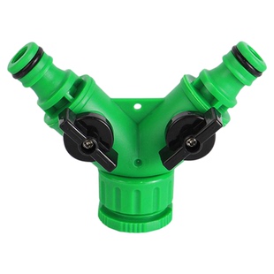 4分6分1寸软水管带开关Y型阀门三通分流三向奶嘴接头配件快速接头