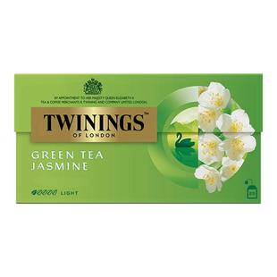 TWININGS川宁茉莉花茶25片英国下午茶进口绿茶袋泡茶冷泡茶包