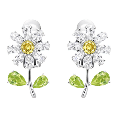 HEFANG何方珠宝奶油小花花耳钉