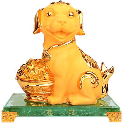 十二生肖旺财狗风水乔迁工艺品
