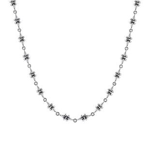 NATIVE STRANGERNS素链 花式童军花单链 鸢尾花男项链礼物