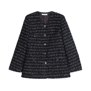 MRS Studios 英国進口Linton 微尖桃形领收腰立裁马甲+小香外套