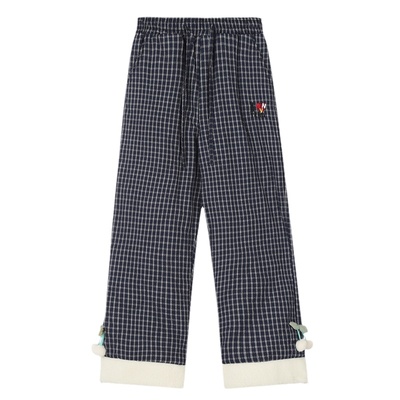 NERESUM慵懒格子棉裤保暖休闲裤
