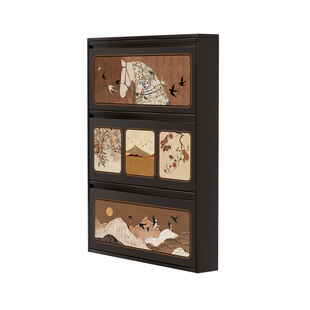 15cm超薄翻斗鞋柜小窄家用门口收纳柜子一体靠墙入户门外走廊鞋架