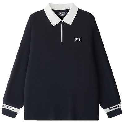 FILA斐乐男中大童长袖POLO