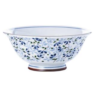 小蓝芽日式餐具大桥日厨陶瓷盘子家用米饭碗中号浅口高脚防烫圆碗