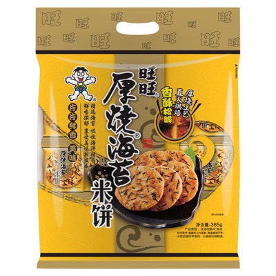 旺旺厚烧海苔385g原味经典米饼