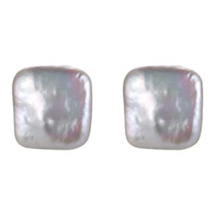 极光以南异形珍珠耳钉简约时尚不掉色耳环养耳洞耳饰百搭气质首饰