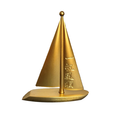 黄铜一帆风顺帆船摆件