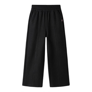 巴拉巴拉童装儿童裤子女童长裤2026年春新款直筒裤甜美时尚阔腿裤