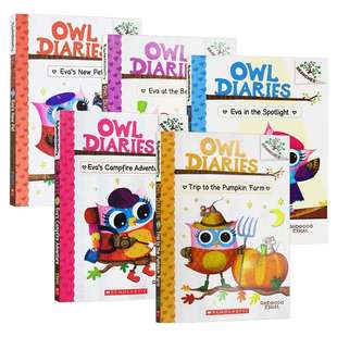 华研原版 猫头鹰日记11-15册 英文原版 Owl Diaries 学乐大树系列 Scholastic Branches 儿童桥梁章节书 英文版 进口英语书籍