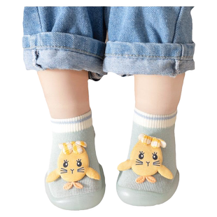 宝宝学步鞋春秋1-3岁儿童防滑软底夏婴儿鞋子6到12个月室内地板袜