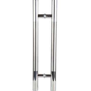 玻璃门拉手304不锈钢钢化玻璃推拉门把手手柄黑色玫瑰金有框木门