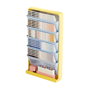 多巴胺书架教室学生课桌侧边收纳架初中高中生书桌旁落地书立架子