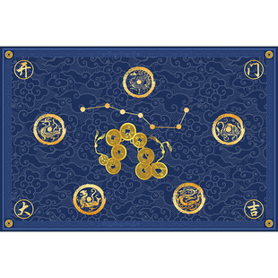 蓝色硅藻泥风水入户门地垫进门口玄关吸水防滑脚垫加厚地毯可裁剪