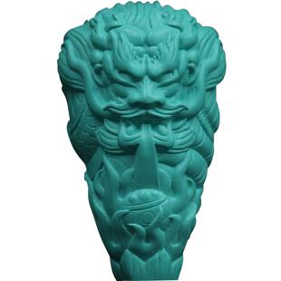 优化高瓷绿松石龙三通佛头手串配饰套装雕刻件隔珠单珠背云顶珠