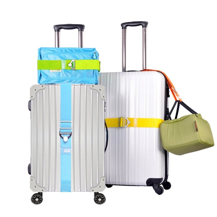 新品 弹力带捆绑带旅行箱行李打包带十字箱包创意款行李箱束带行