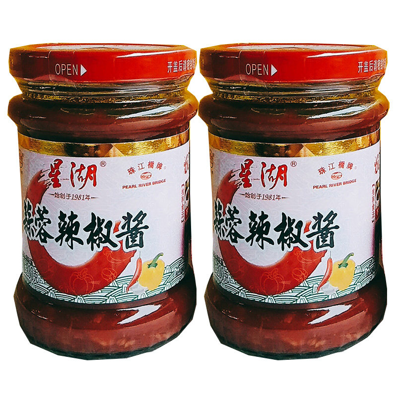包邮2瓶-广东中山市调味品-星湖230g蒜蓉辣椒酱\美味调料广式特色