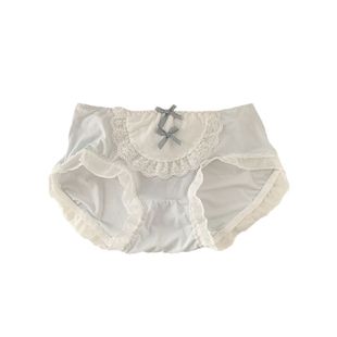 森日和叶纯欲清新蓝色2026新款内裤女生蕾丝网纱甜美女士三角裤